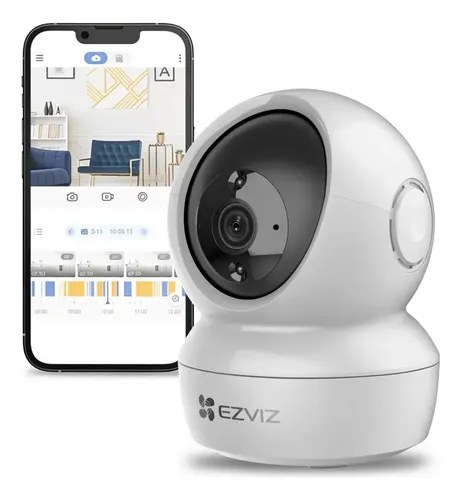 Camara Wifi 1080p Motorizada 360° Audio Microsd Ir Ezviz H6c Blanco