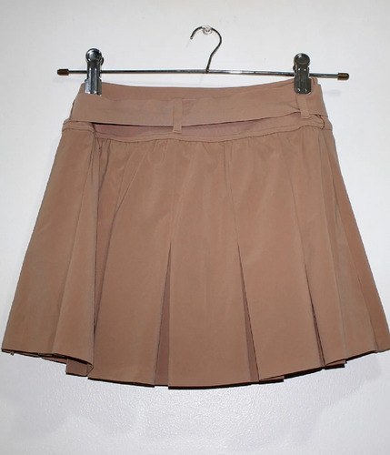 Pollera Off Line T- M Beige Importada Tablas Estira Dryfit Beige Lisa M - 4