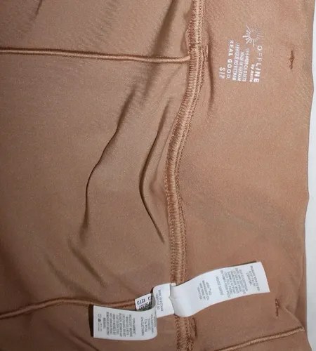 Pollera Off Line T- M Beige Importada Tablas Estira Dryfit Beige Lisa M - 9