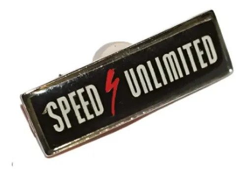 Prendedor Metal Speed Unlimited Negro 1 Cm X 4 Cm Negro