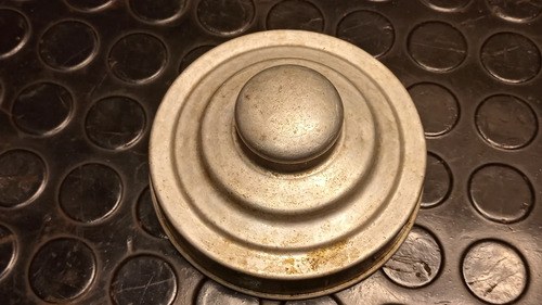 Tapa Tarro Antiguo Aluminio Plateado