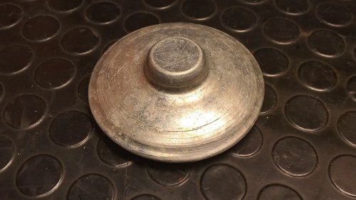 Tapa Tarro Antiguo Aluminio Plateado Tarro