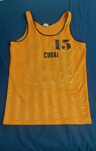 Camiseta Basquet Años 80 Cudal Jugador Consultar Stock 15 Naranja L