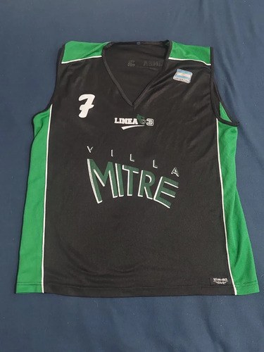 Camiseta Basquet Años Villa Mitre C7 Txl Consultar Stock 7 Negro L