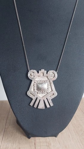 Medallon Collar Plata Peruana Consultar Stock Plateado