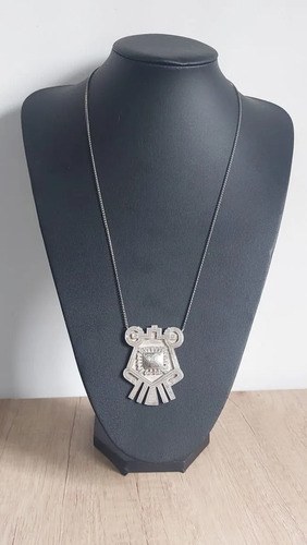 Medallon Collar Plata Peruana Consultar Stock Plateado - 2