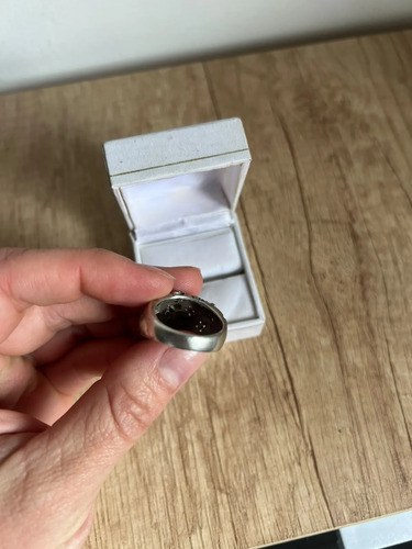 Anillo Combinado De Plata Y Oro Con Strass Plateado 3 - 3