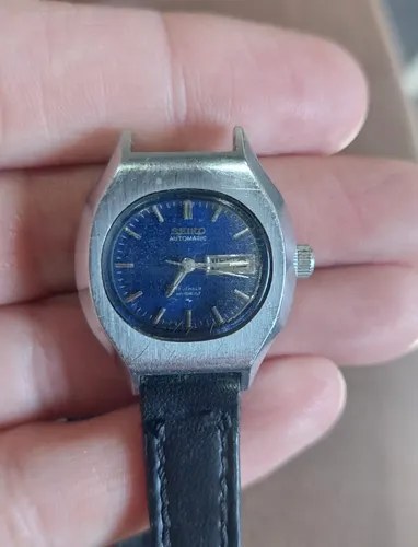 Reloj Pulsera Seiko Dama Autmatico Consultar Stock Plateado Gris - 3
