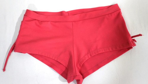 Short Culote De Licra Playa Pileta Color Coral Talle L Coral Liso L