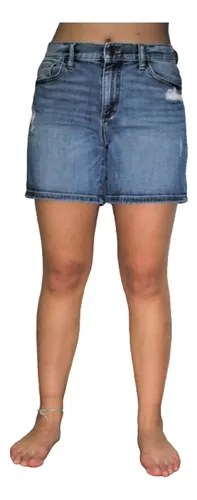 Short Banana Republic Poco Uso Jean Celeste T 30 Azul Claro Lisa L - 6
