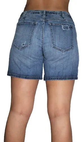 Short Banana Republic Poco Uso Jean Celeste T 30 Azul Claro Lisa L - 7