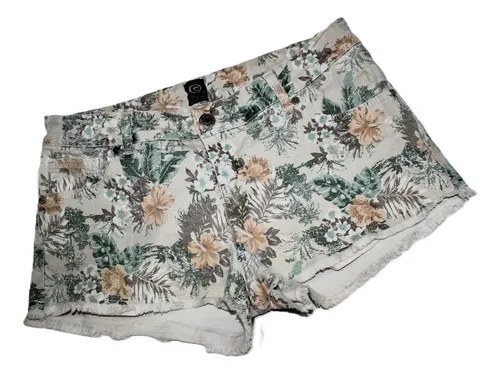 Short De Jean Floreado Clasico T-40 Rip Curl Cintura 38 L Verde Lima Floreado L