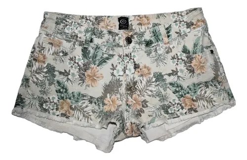 Short De Jean Floreado Clasico T-40 Rip Curl Cintura 38 L Verde Lima Floreado L - 2