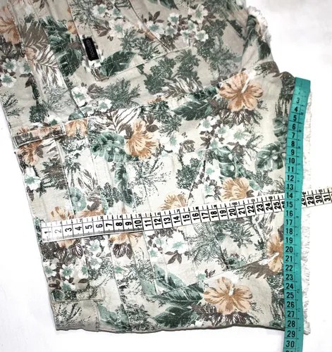 Short De Jean Floreado Clasico T-40 Rip Curl Cintura 38 L Verde Lima Floreado L - 6