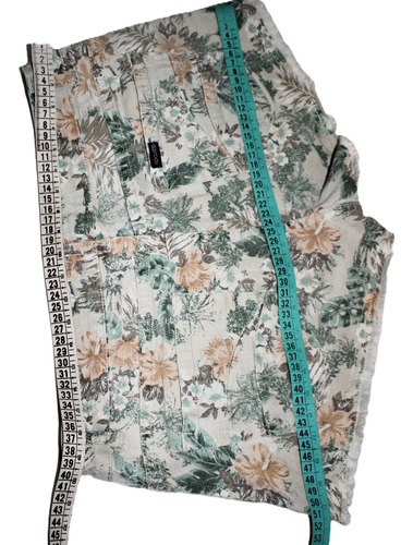Short De Jean Floreado Clasico T-40 Rip Curl Cintura 38 L Verde Lima Floreado L - 7