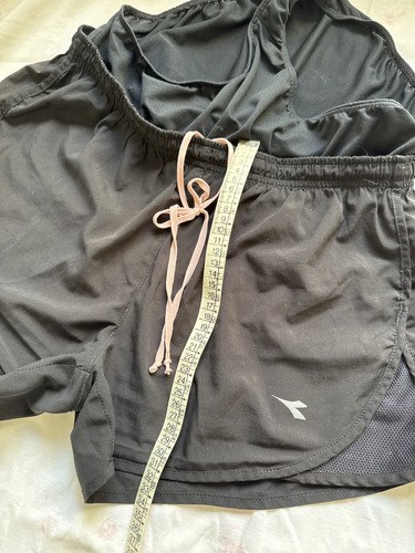 Short Negro T-l Diadora Deportivo Con Bombacha Negro Lisa L - 6
