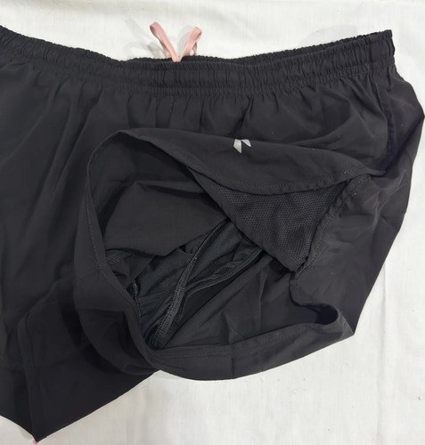 Short Negro T-l Diadora Deportivo Con Bombacha Negro Lisa L - 8