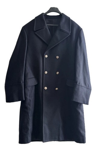 Sobretodo Capote Invierno Militar C/juego Botones Spfederal Negro Xl Liso - 2