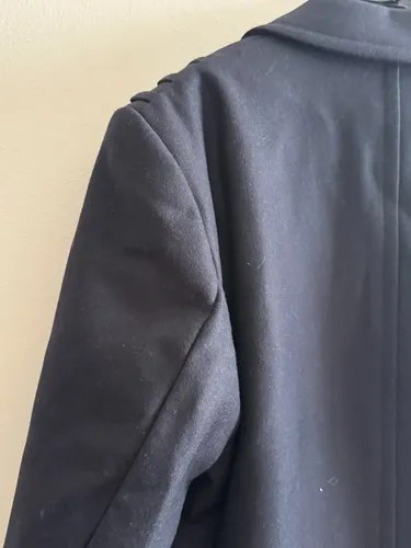 Sobretodo Capote Invierno Militar C/juego Botones Spfederal Negro Xl Liso - 6