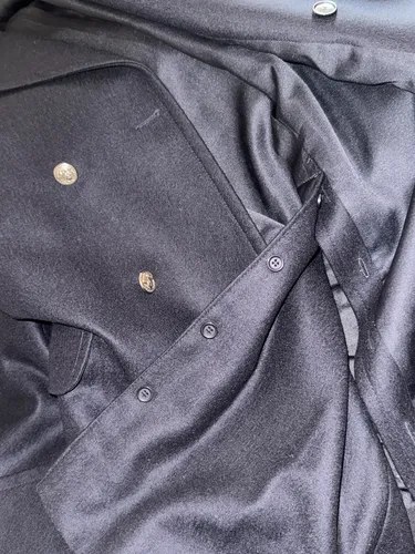 Sobretodo Capote Invierno Militar C/juego Botones Spfederal Negro Xl Liso - 9