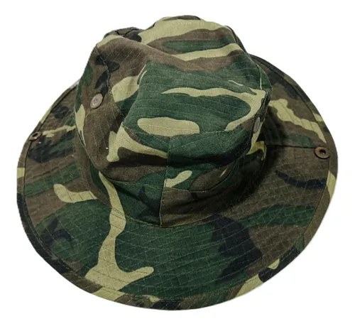 Sombrero Camuflado Táctico Cazador Protección Sol Pescad Spf Verde Un Camuflado