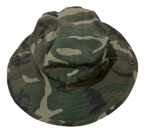 Sombrero Camuflado Táctico Cazador Protección Sol Pescad Spf Verde Un Camuflado - 2