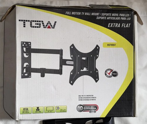 Soporte Movil Tagwood Led Vesa 200 X 200 Max. Hasta 42 35 Kg Negro - 6