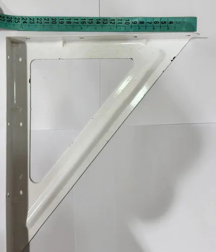 Soporte Ménsula Hierro Reforzada 25 X 32 Cm Blanca Estante - 8