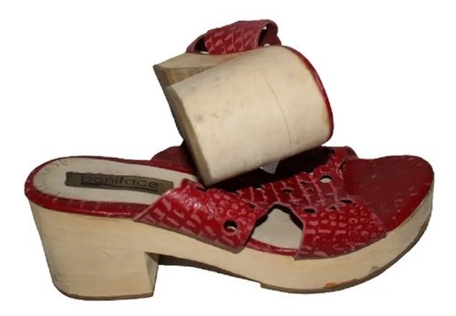 Sueco Bordo N° 37 Cuero Boniface - Plantilla 23,5 Taco 6 C Terracota Liso 37 Ar - 5
