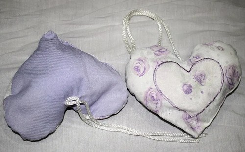 Sujeta Cortinas 2 Corazones Lila - 3