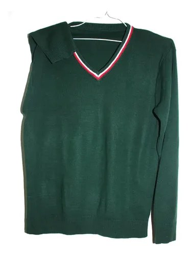 Sweater Pullover T-l Euskal Echea Uniforme Verde Tejido Verde Oscuro Liso L - 3