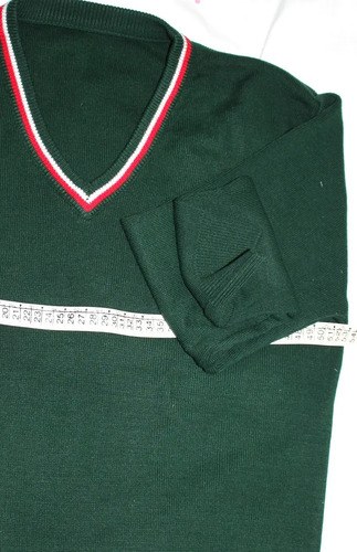 Sweater Pullover T-l Euskal Echea Uniforme Verde Tejido Verde Oscuro Liso L - 6