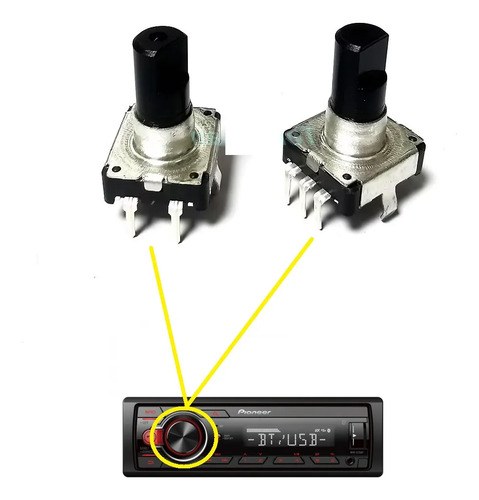 Potenciometro Encoder Rotativo Volumen P Pioneer Mvhs215bt - 2