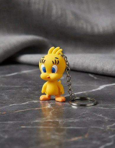 Tweety De Looney Tunes Llavero De Goma Amarillo