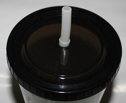 Vaso Con Tapa Y Sorbete Acrilico Frase Brillos Verde 500 Ml Verde - 6