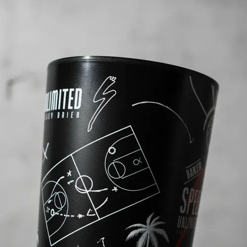 Vaso X 8 Unidades Corto Speed Unlimited 300 Ml Plástico Duro Negro - 3
