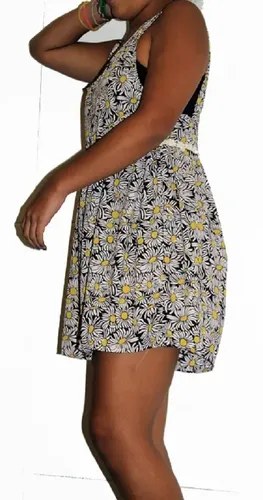 Vestido Mono T 2 47 Street Holgado Crepe Poliéster Chick Amarillo Floreado 40 - 4