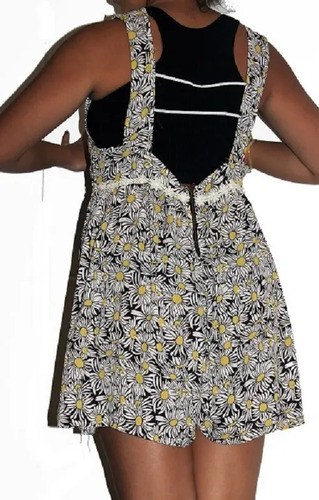 Vestido Mono T 2 47 Street Holgado Crepe Poliéster Chick Amarillo Floreado 40 - 6