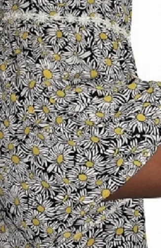 Vestido Mono T 2 47 Street Holgado Crepe Poliéster Chick Amarillo Floreado 40 - 12