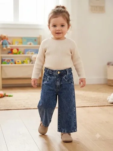 Jean Palazzo Gosha Tira Y Hebilla Ajustable En La Cintura Azul Jean 5