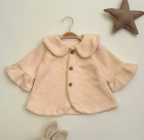 Tapado Abrigado Bouclé Gosha Beige 5 Bouclé - 3