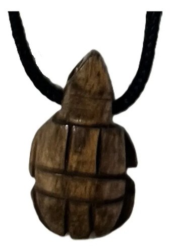 Dije Madera Tallado Tortuga Totem Suerte Fortaleza Energia Marrón Claro - 4