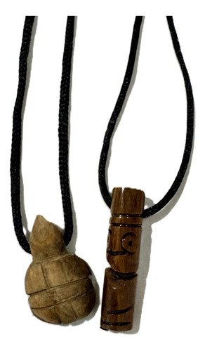 Dije Madera Tallado Tortuga Totem Suerte Fortaleza Energia Marrón Claro - 7