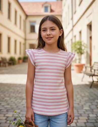 Remeras Rayadas Morley Para Niñas 4 Al 16