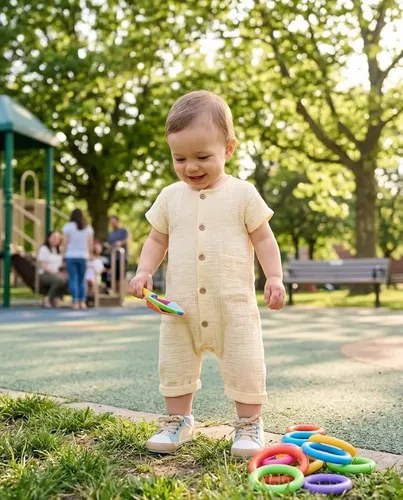 Enterito Cotton Manga Corta Abotonado Gosha Bebé Amarillo Algodón 3-6 M