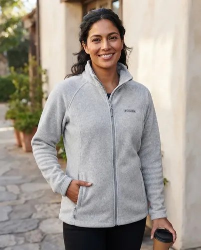 Buzo Columbia Talle Xxl Mujer 2xl Negro Y Gris