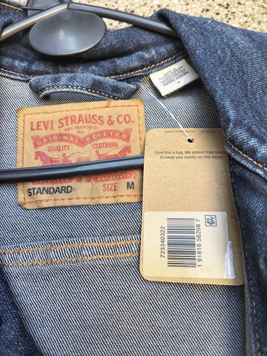Campera De Jean Hombre Levis Denim Importada Original Light Azul M Lisa - 2