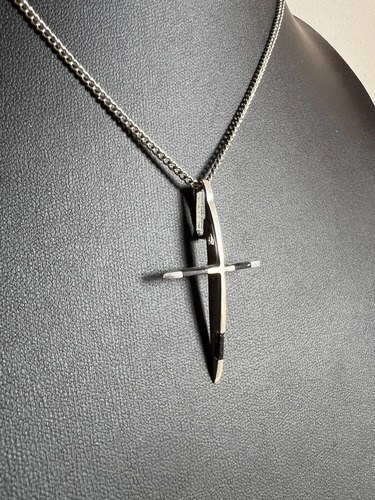 Dije Cruz Crucifijo De Plata 5 Cm Plateado