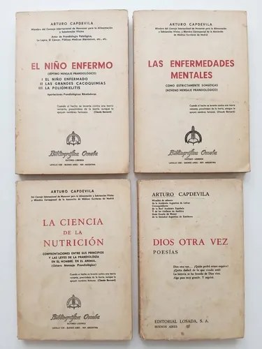 Lote 4 Libros De Arturo Capdevila, Omeba Losada