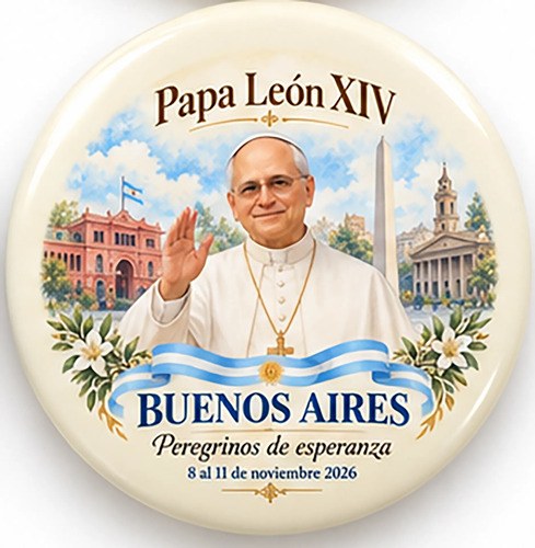 Pin Prendedor Visita Papa Leon Xiv A Argentina Papa Leon Xiv Diseño 12
